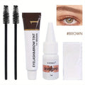 2 in 1 Eyelash and Eyebrow Tinting Kit, Professional Beauty Makeup Tool for Eyebrow and Eyelash Coloring, Suitable for Daily
