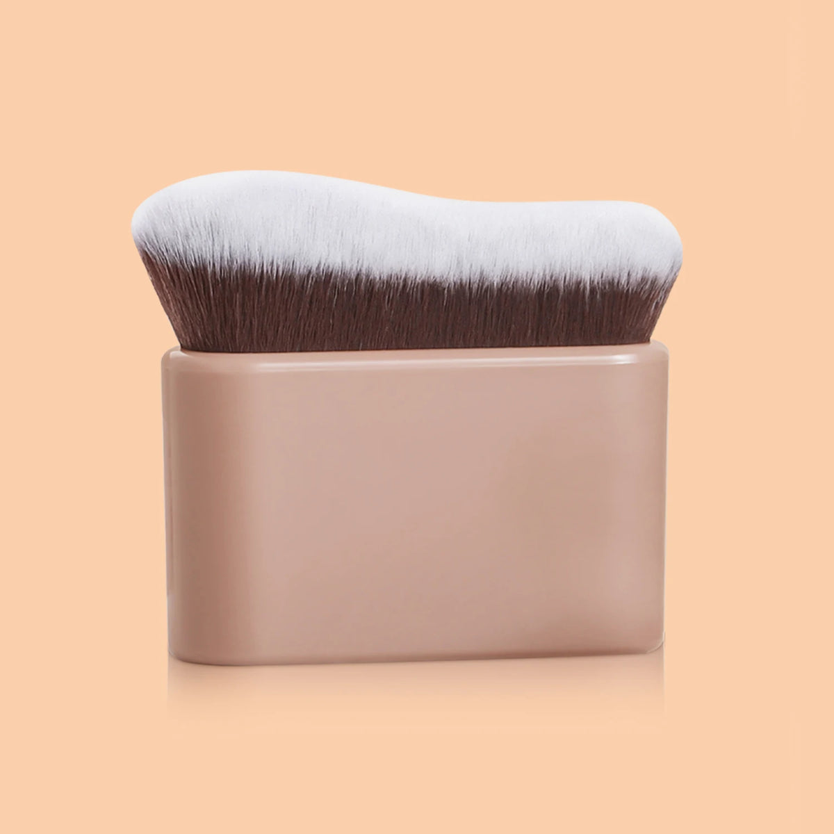 Foundation Brush, 1pcs Plastic Creative	wave Fit Perfectly Cosmetic Brush	at home or On-the-Go