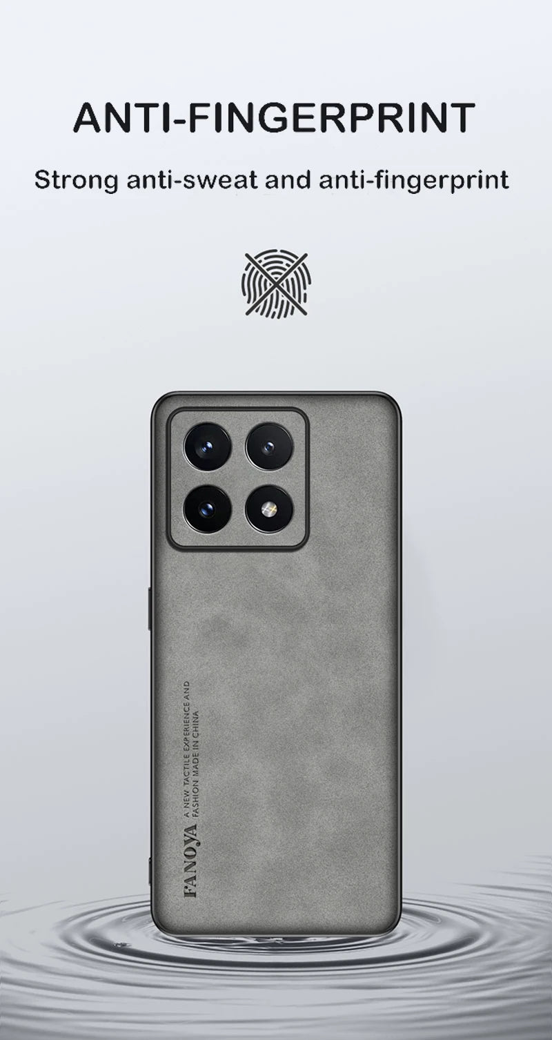 Case for Xiaomi 14T Protect  Lens Lambskin Leather Shell Coque for 14T Pro 13T Pro13Ultra Cover TPU Soft Bumper Shockproof Funda