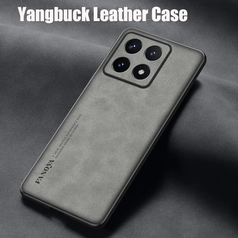 Case for Xiaomi 14T Protect  Lens Lambskin Leather Shell Coque for 14T Pro 13T Pro13Ultra Cover TPU Soft Bumper Shockproof Funda