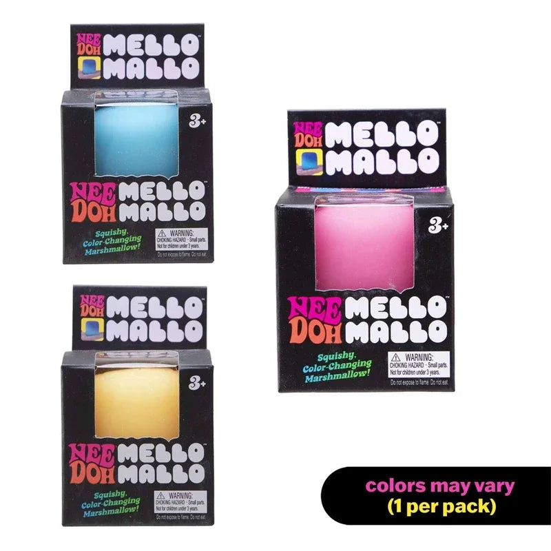 Needoh Mello Mallo Squishy UV Reactive Sun Color Changing Soft Stress Non-toxic Squeeze Anti Anxiety Stress Relief Fidget Toy