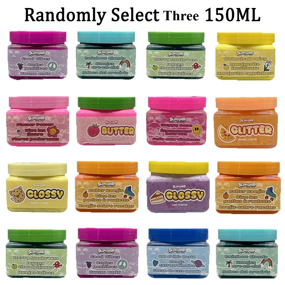 Slime 150ML Crystal Mud Safe, Non Toxic, Puzzle Relieving Toy for Children DTY Handmade Non Sticky Birthday Party Gift