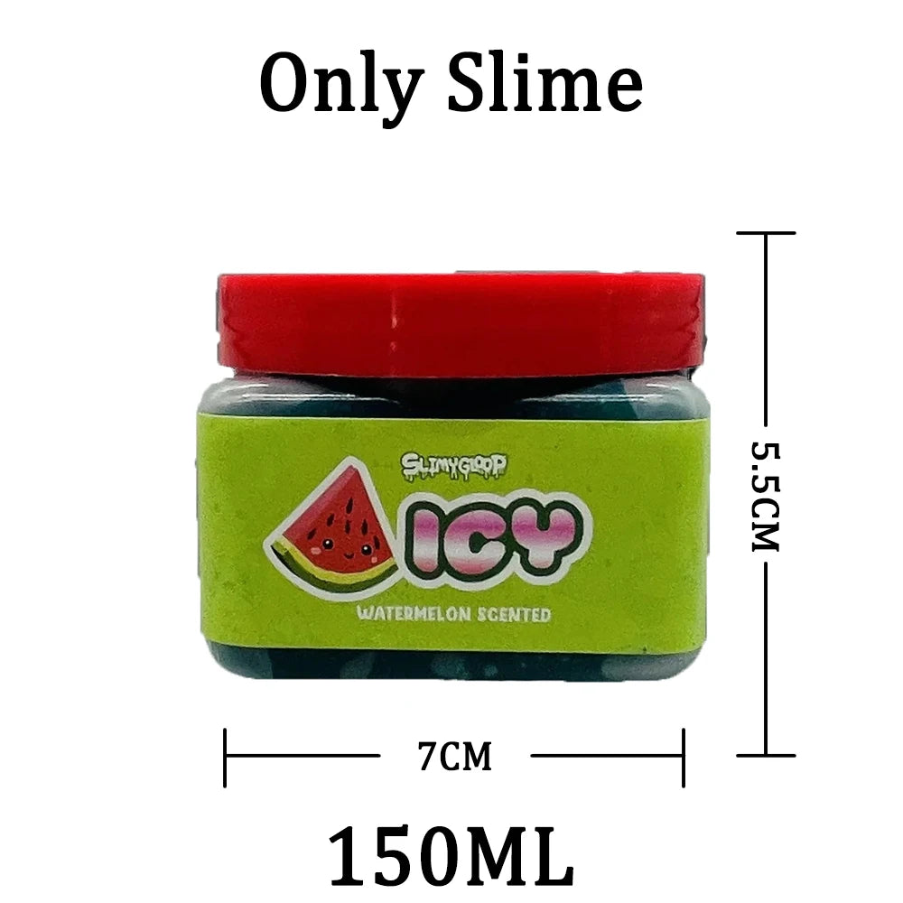 Slime 150ML Crystal Mud Safe, Non Toxic, Puzzle Relieving Toy for Children DTY Handmade Non Sticky Birthday Party Gift