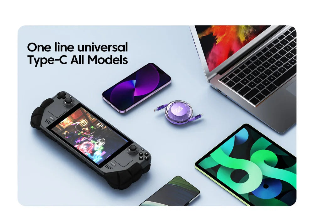 Retractable PD 100W Cable USB Type C to Type C Fast Charging USB C to USB C Cable for iphone 15 Huawei Tablet Laptop
