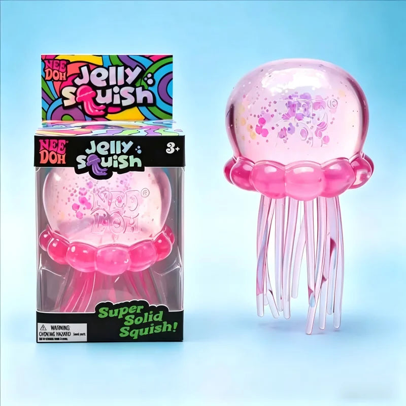 Squishies Nee Doh Jellyfish  Squish Toy Fidget Toy, Water Sensory Soft Jelly Squeeze Stress Relief Fidget Toy For Gift