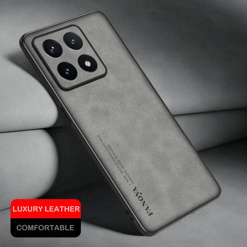 Case for Xiaomi 14T Protect  Lens Lambskin Leather Shell Coque for 14T Pro 13T Pro13Ultra Cover TPU Soft Bumper Shockproof Funda
