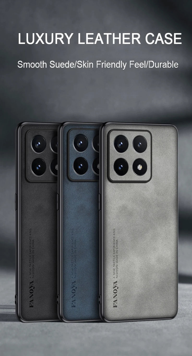 Case for Xiaomi 14T Protect  Lens Lambskin Leather Shell Coque for 14T Pro 13T Pro13Ultra Cover TPU Soft Bumper Shockproof Funda