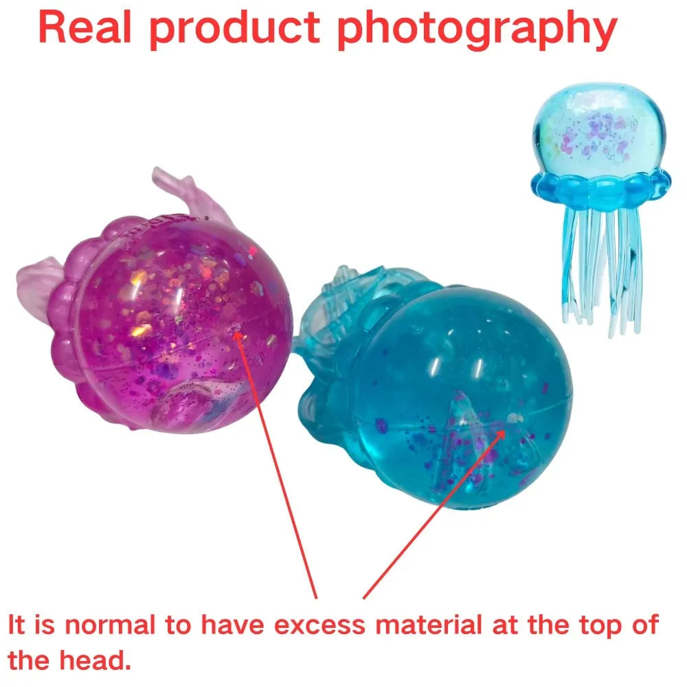 Squishies Nee Doh Jellyfish  Squish Toy Fidget Toy, Water Sensory Soft Jelly Squeeze Stress Relief Fidget Toy For Gift