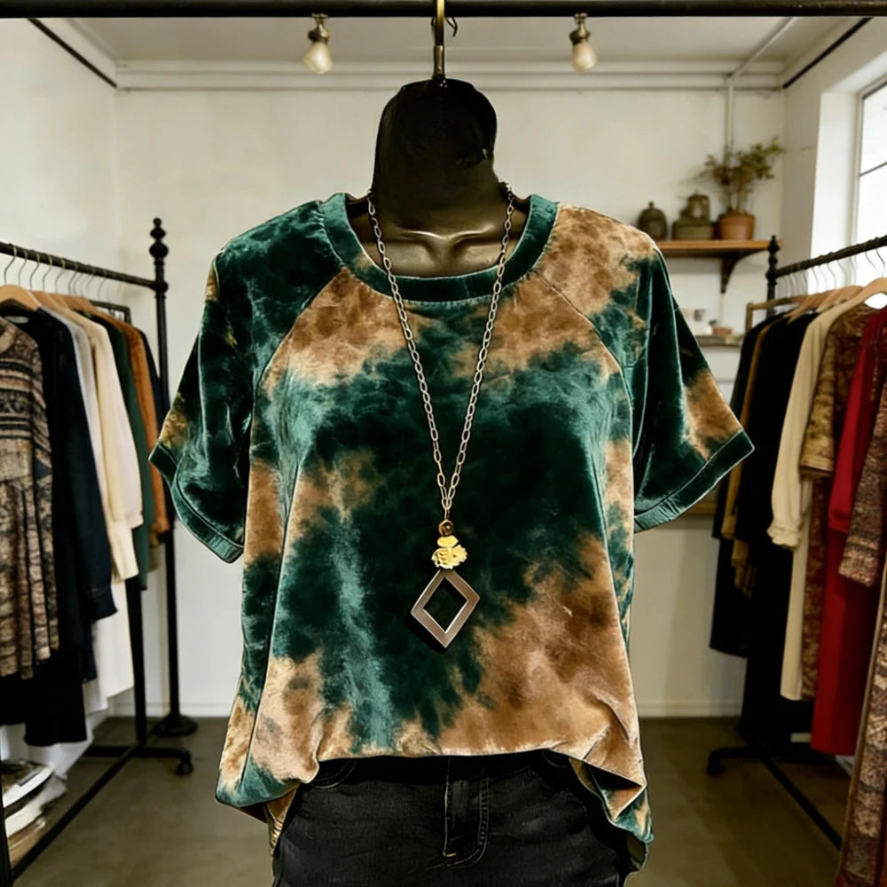 🐆🌈 **Gradient Animal Print Oversized Tee ✨💖**